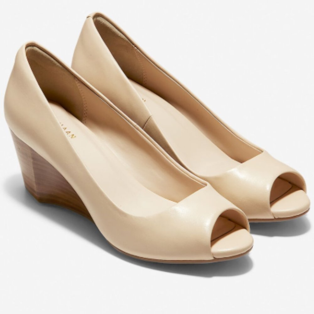 Cole Haan Open Toe Wedge NEW